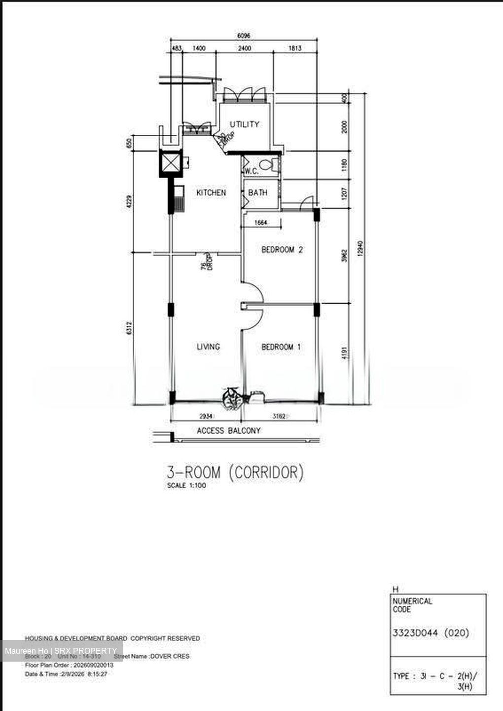 Blk 20 Dover Ville (Queenstown), HDB 3 Rooms #613672731